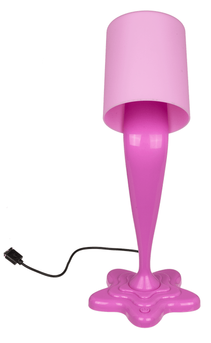 Spilt Paint Desktop Lamp, neon pink,