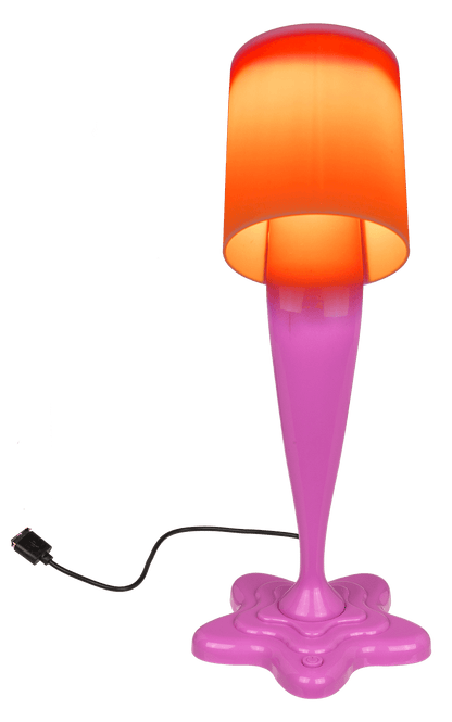 Spilt Paint Desktop Lamp, neon pink,