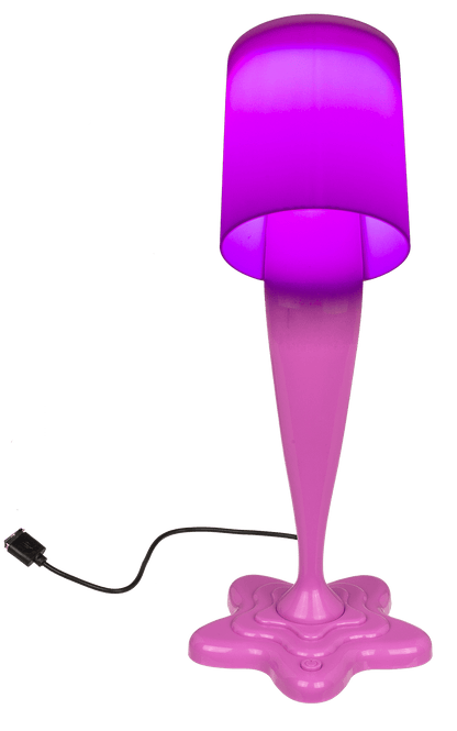 Spilt Paint Desktop Lamp, neon pink,