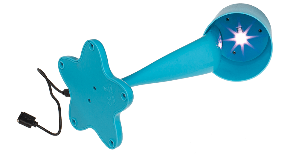 Spilt Paint Desktop Lamp, neon blue,