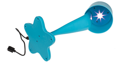 Spilt Paint Desktop Lamp, neon blue,