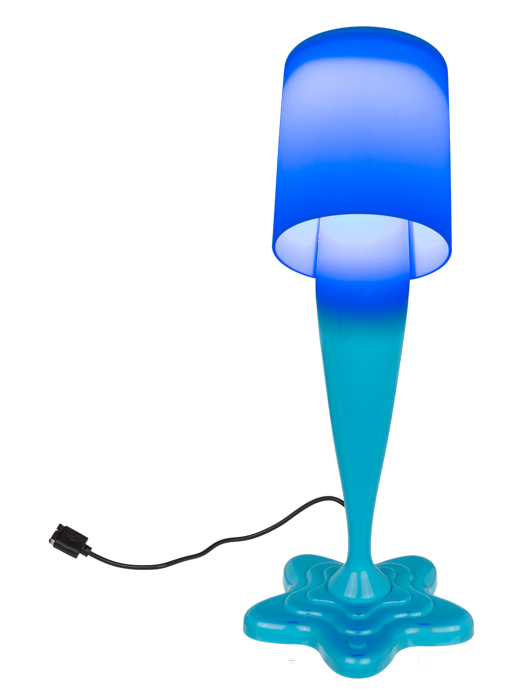 Spilt Paint Desktop Lamp, neon blue,
