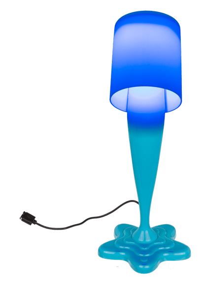 Spilt Paint Desktop Lamp, neon blue,