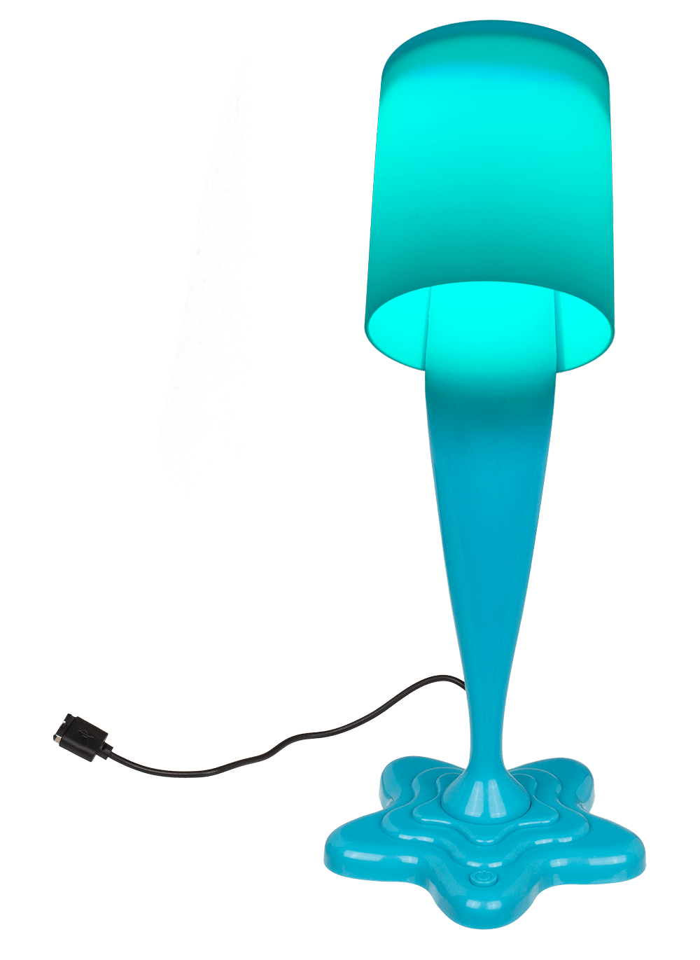 Spilt Paint Desktop Lamp, neon blue,