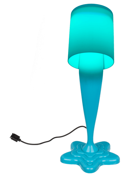 Spilt Paint Desktop Lamp, neon blue,