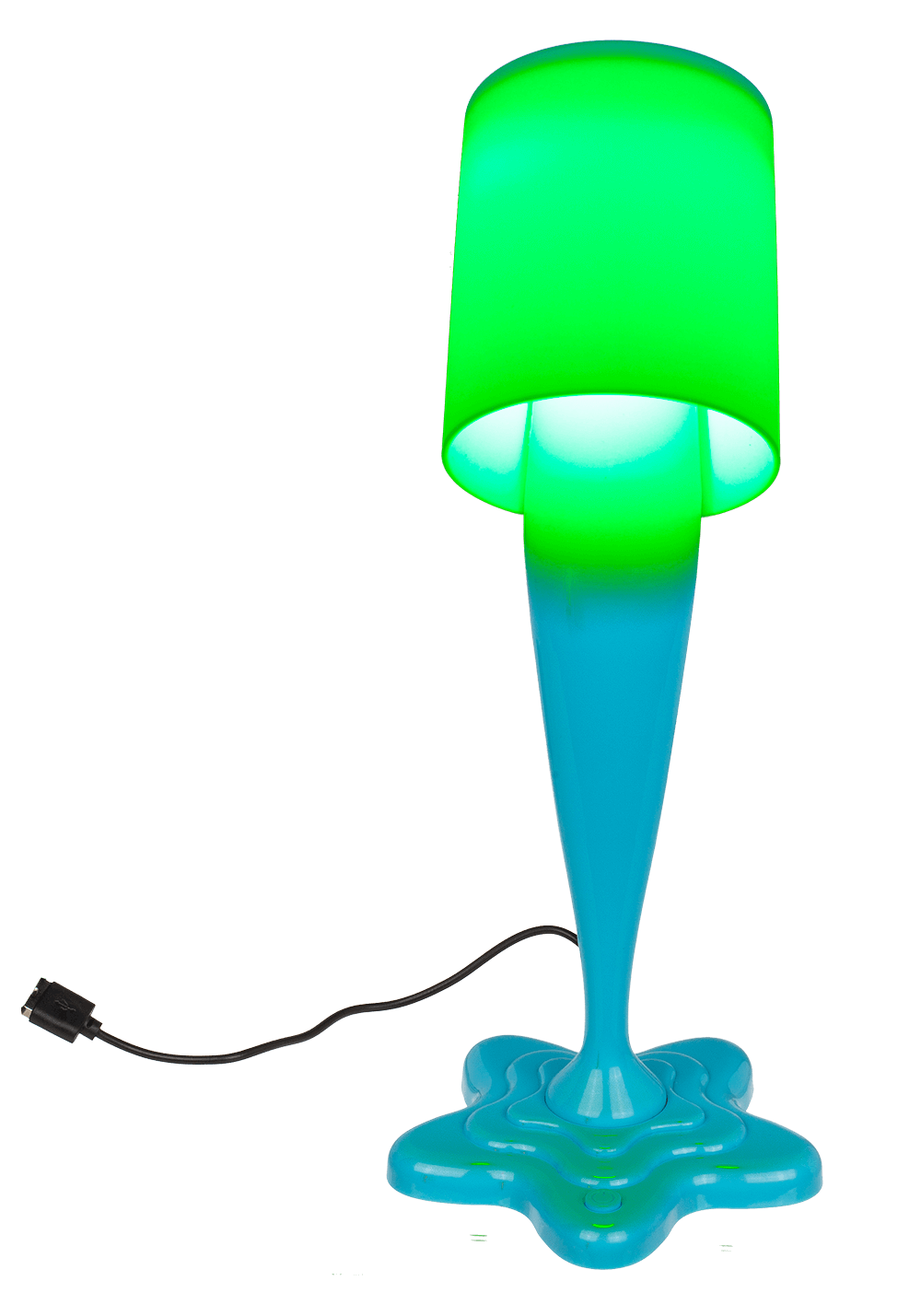 Spilt Paint Desktop Lamp, neon blue,