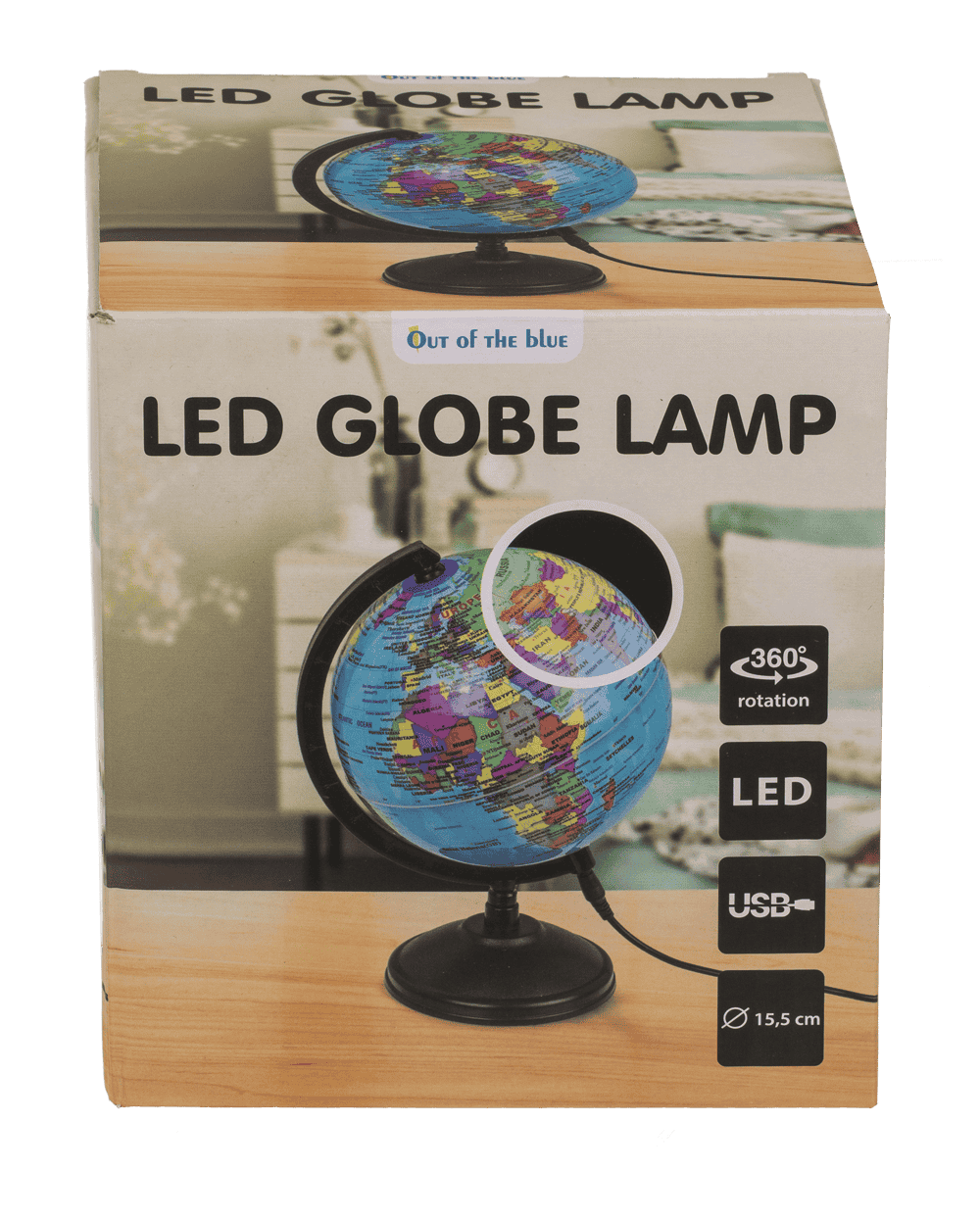 Lamp with LED, Globe,