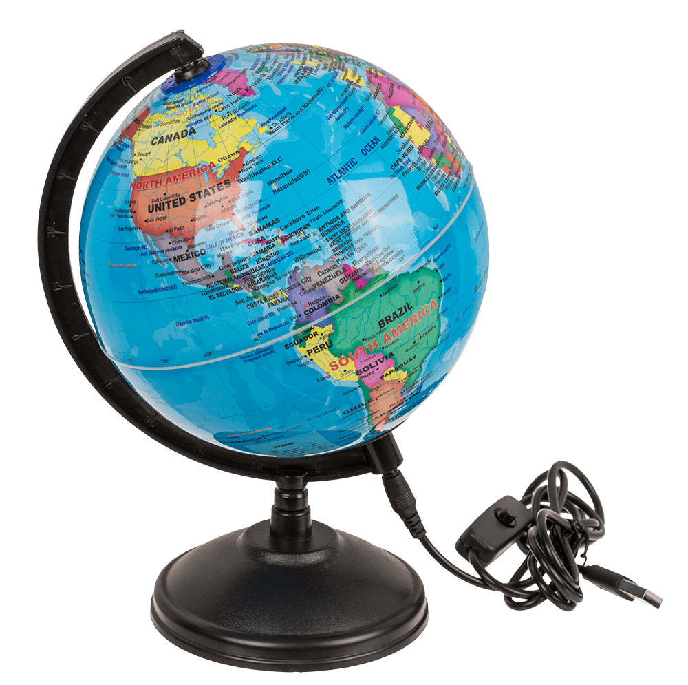 Lamp with LED, Globe,