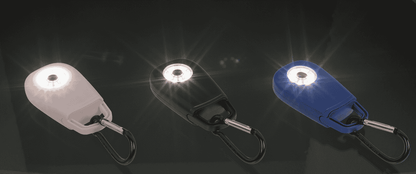 Pocket alarm with LED & snap hook,