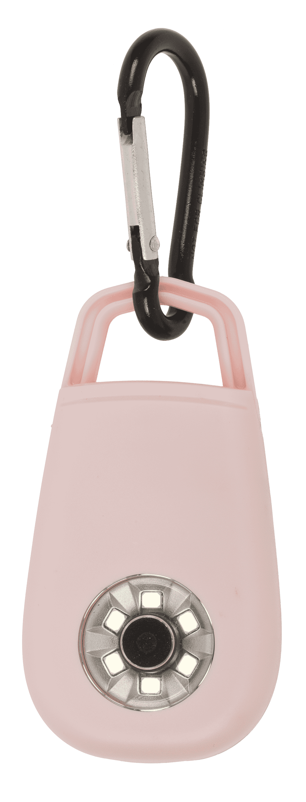 Pocket alarm with LED & snap hook,