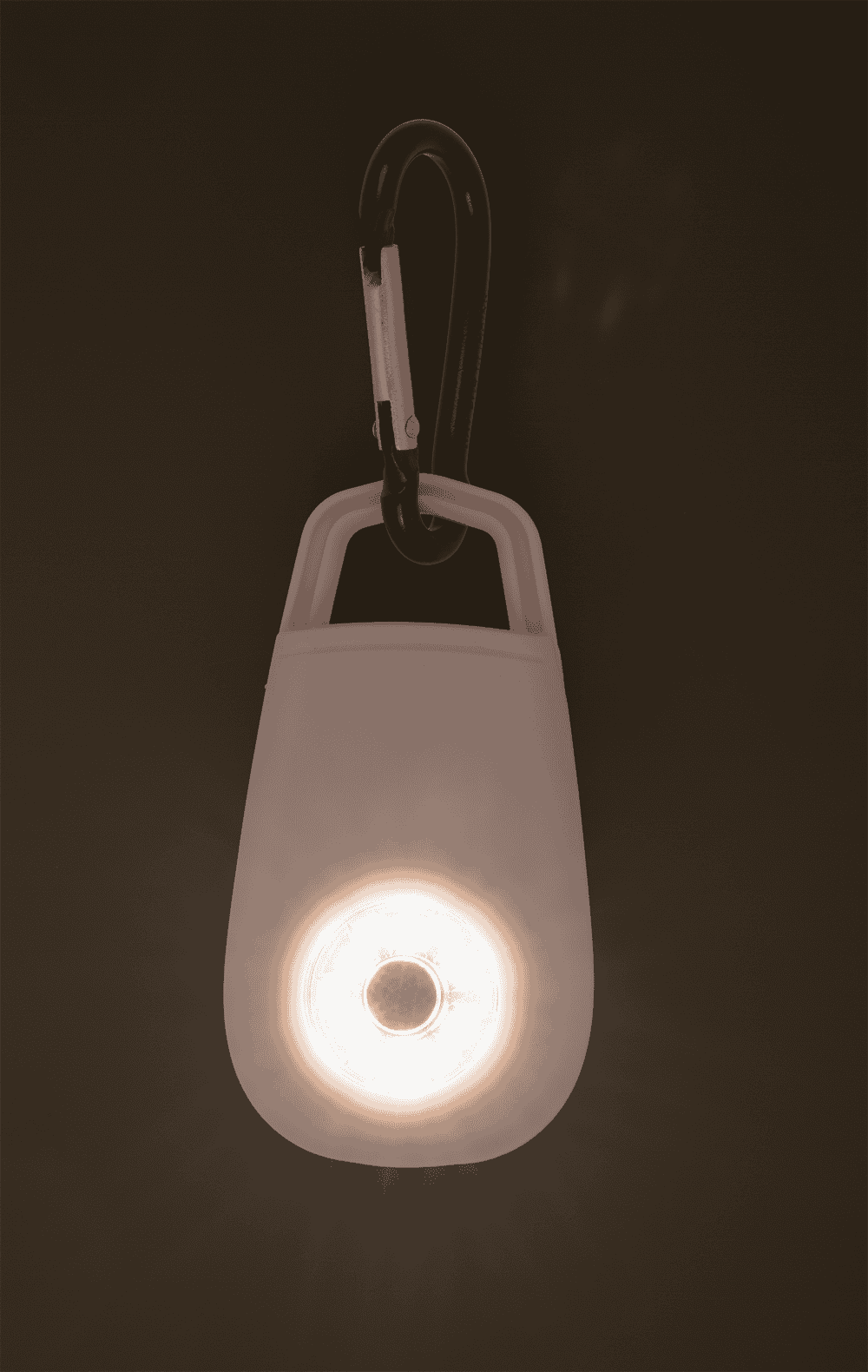 Pocket alarm with LED & snap hook,