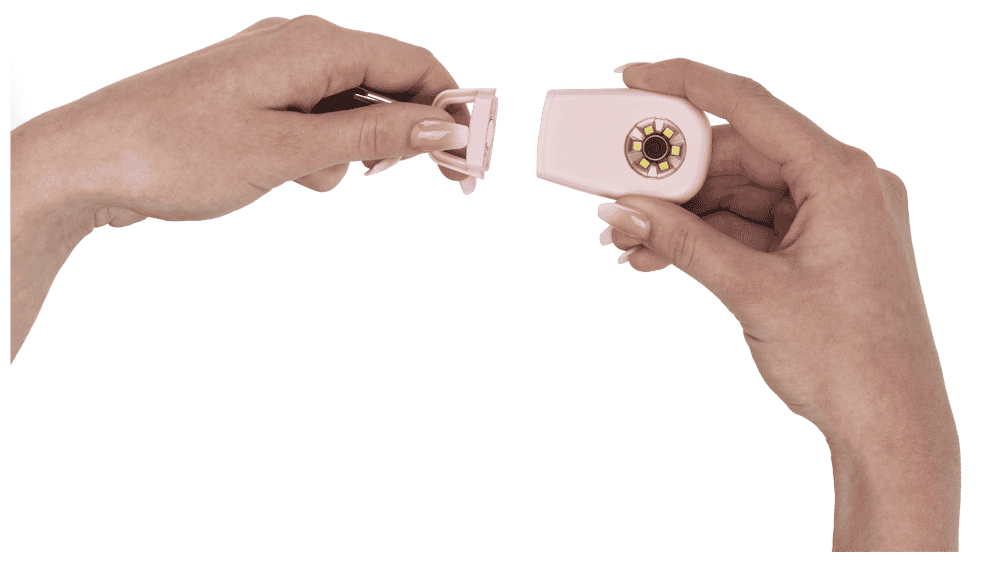 Pocket alarm with LED & snap hook,