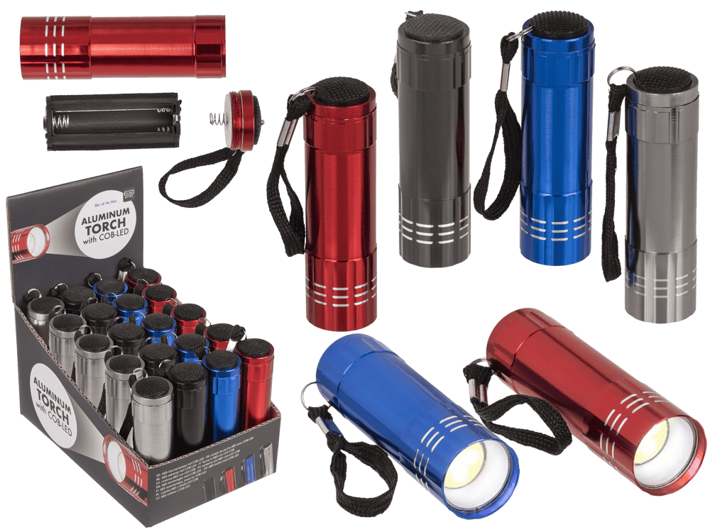 Alu  torch with COB-LED, CA: 8,5 cm,