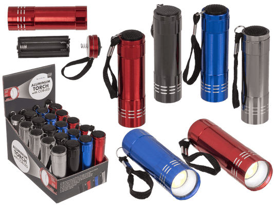 Alu  torch with COB-LED, CA: 8,5 cm,