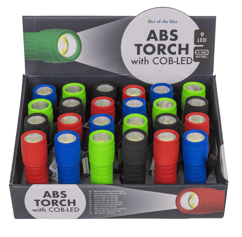 ABS  torch with COB-LED, ca 10 cm,