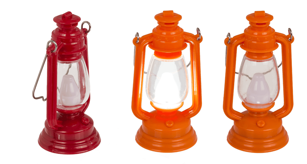 Mini LED storm lantern, 9 x 4 cm,