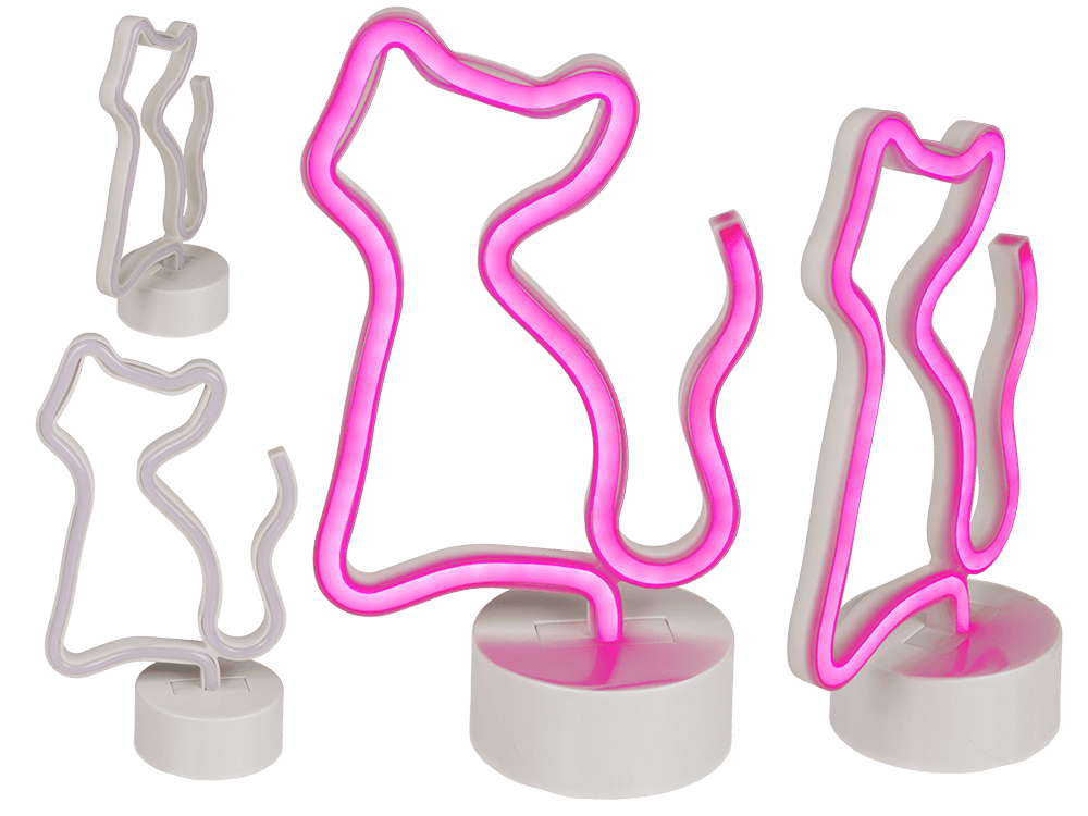 Neon Lamp, Cat,  25 x 15 cm,