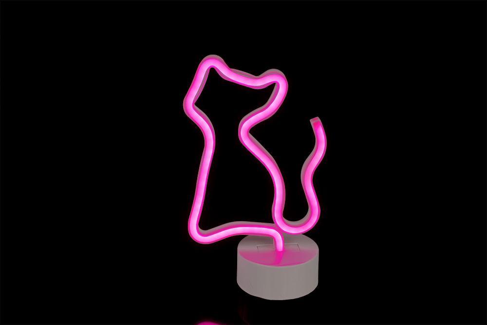 Neon Lamp, Cat,  25 x 15 cm,
