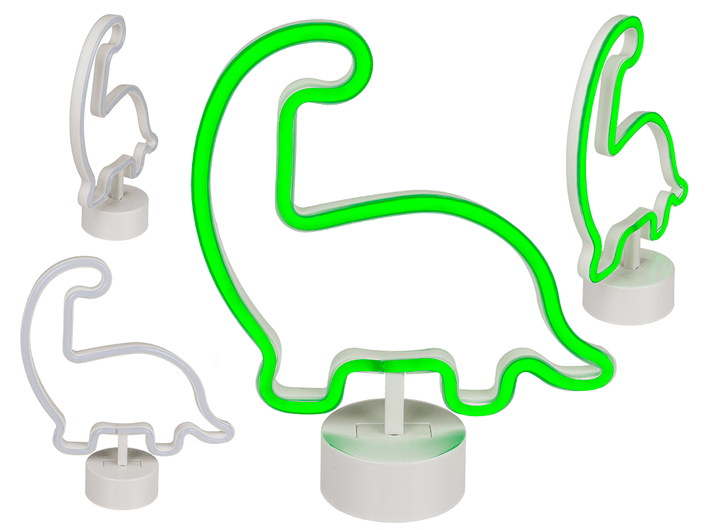 Neon Lamp, Dinosaur, 29 x 24 cm,