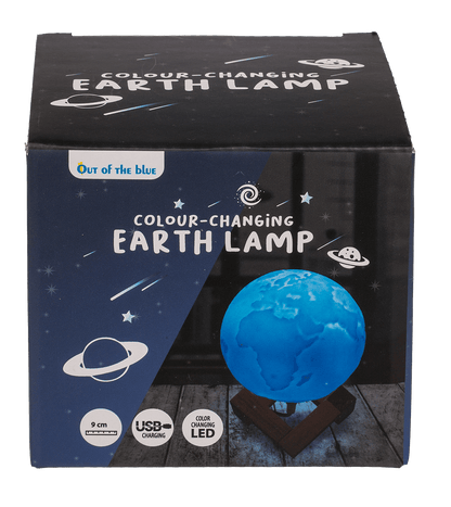 Color Changing Lamp, Earth, ca. 10 cm,