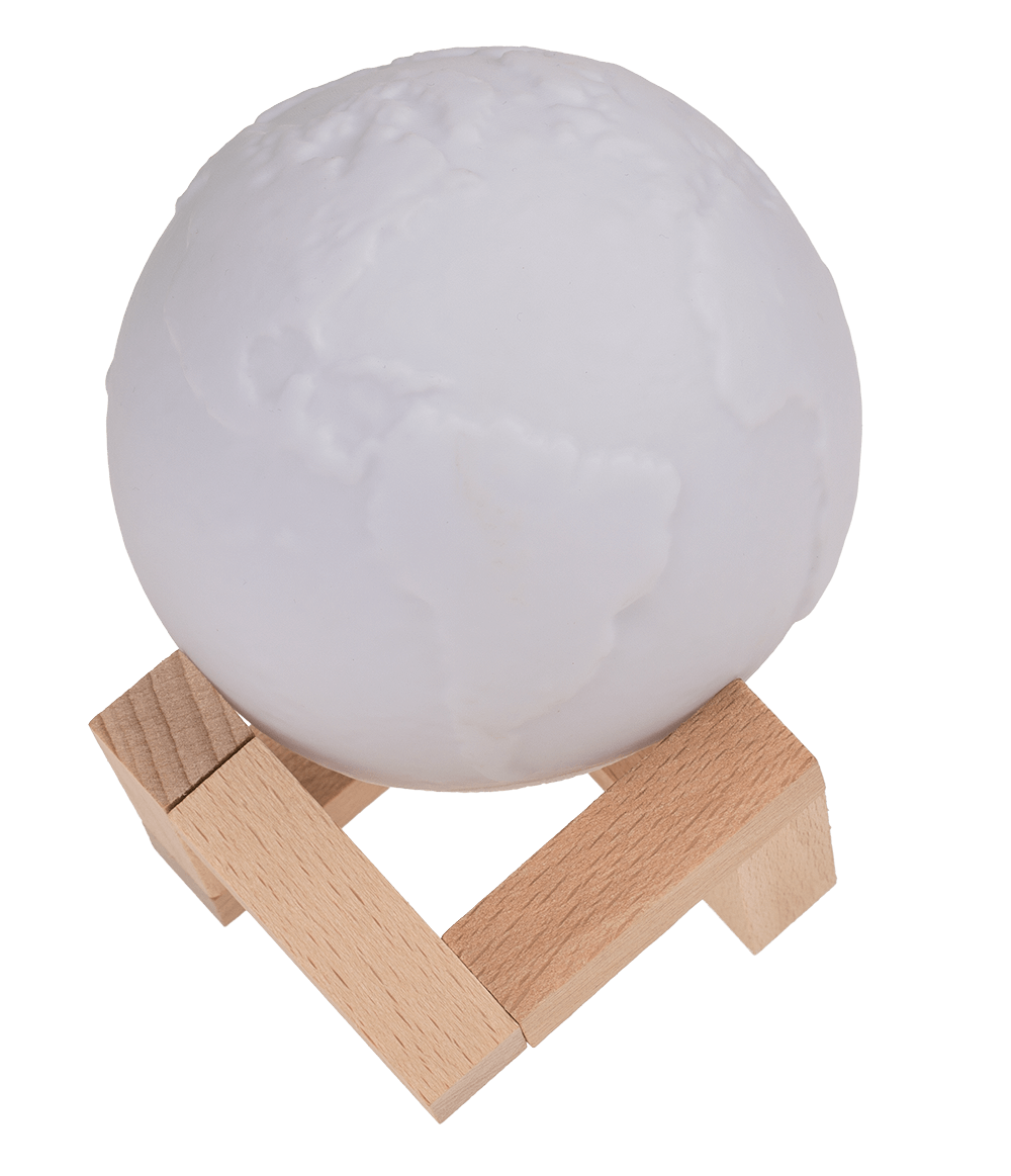 Color Changing Lamp, Earth, ca. 10 cm,