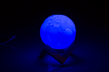 Color Changing Lamp, Earth, ca. 10 cm,