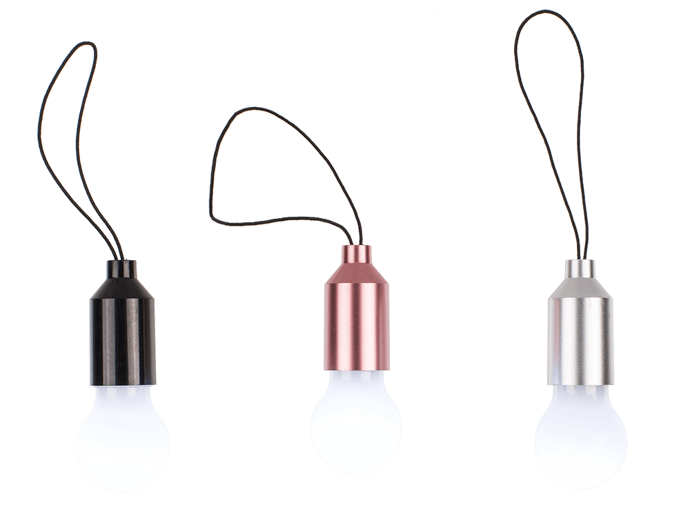 Mini LED pushing lamp, ca. 5 cm, 3 colours ass.,