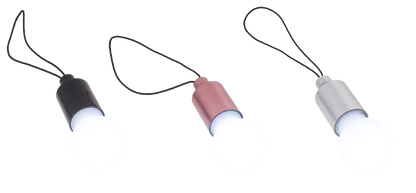 Mini LED pushing lamp, ca. 5 cm, 3 colours ass.,