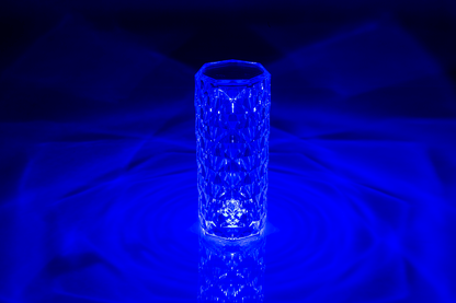 Crystal Lamp, ca. 21 x 9 cm, with colour changing