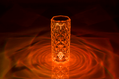 Crystal Lamp, ca. 21 x 9 cm, with colour changing