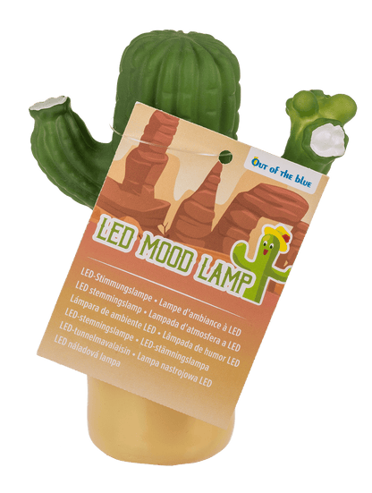 LED Mood lamp, Cactus, 8 x 12 cm,