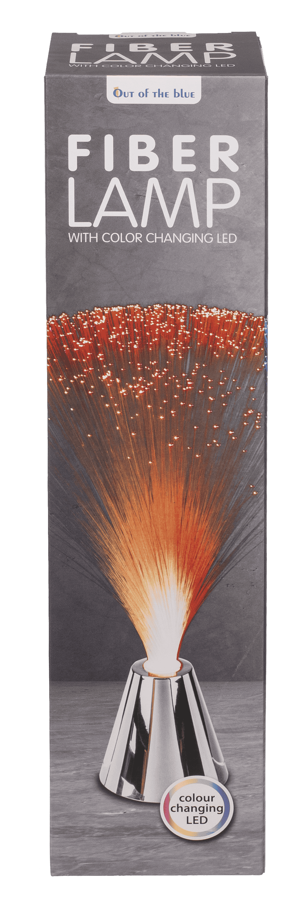 Plastic Fiber lamp with chrome base,