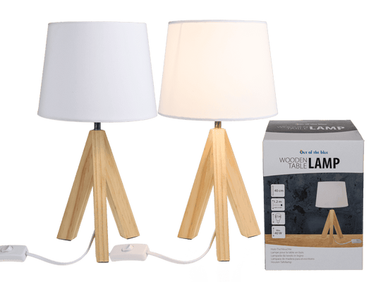 Wooden table lamp I,