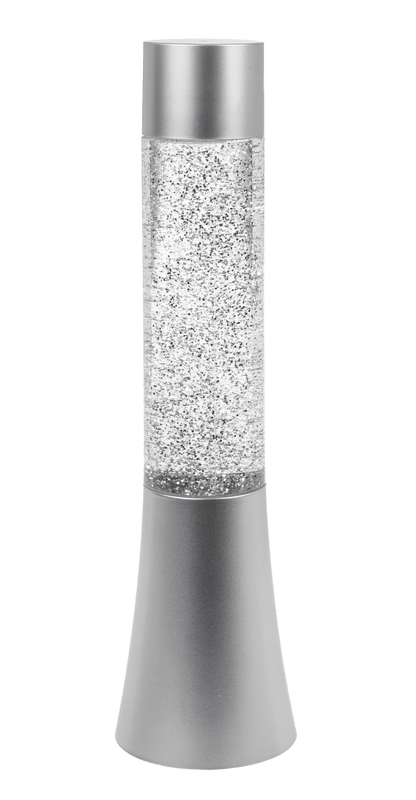 Glitter lamp with colour changing LED,