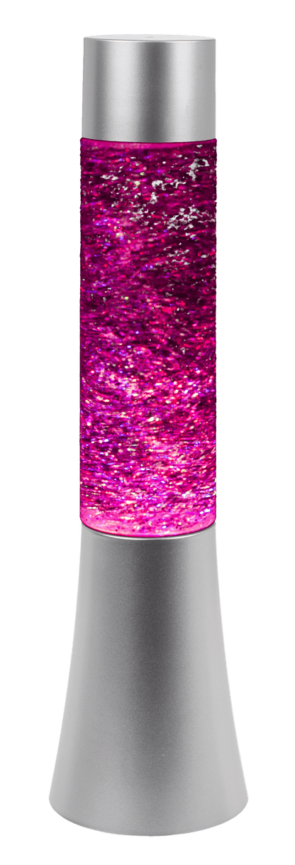 Glitter lamp with colour changing LED,