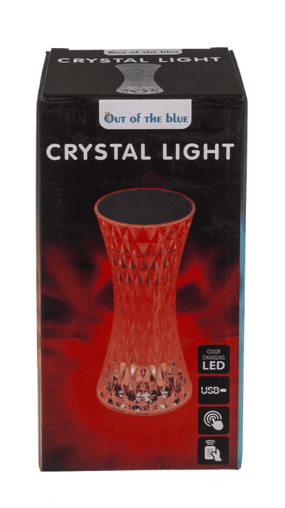 Crystal light, with colour-changing LED,
