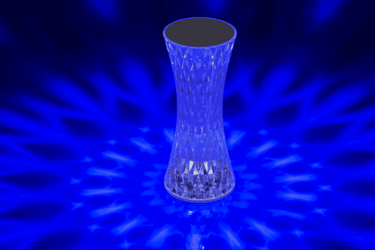 Crystal light, with colour-changing LED,