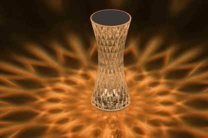 Crystal light, with colour-changing LED,