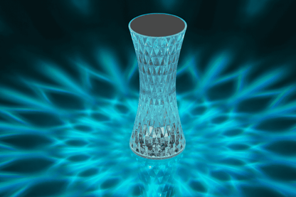 Crystal light, with colour-changing LED,