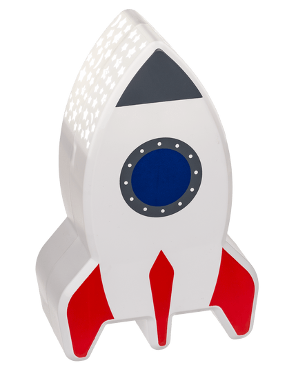 Night light with star projector, rocket,