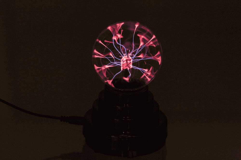 Plasma ball, ca. 10  x 14 cm,