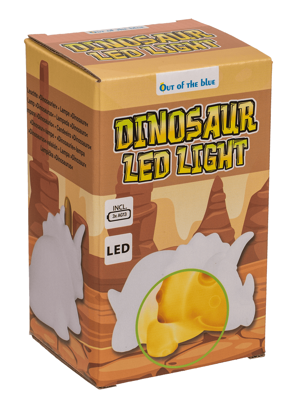 Light, Dinosaur with LED (incl.3 KZ AG13 battery)