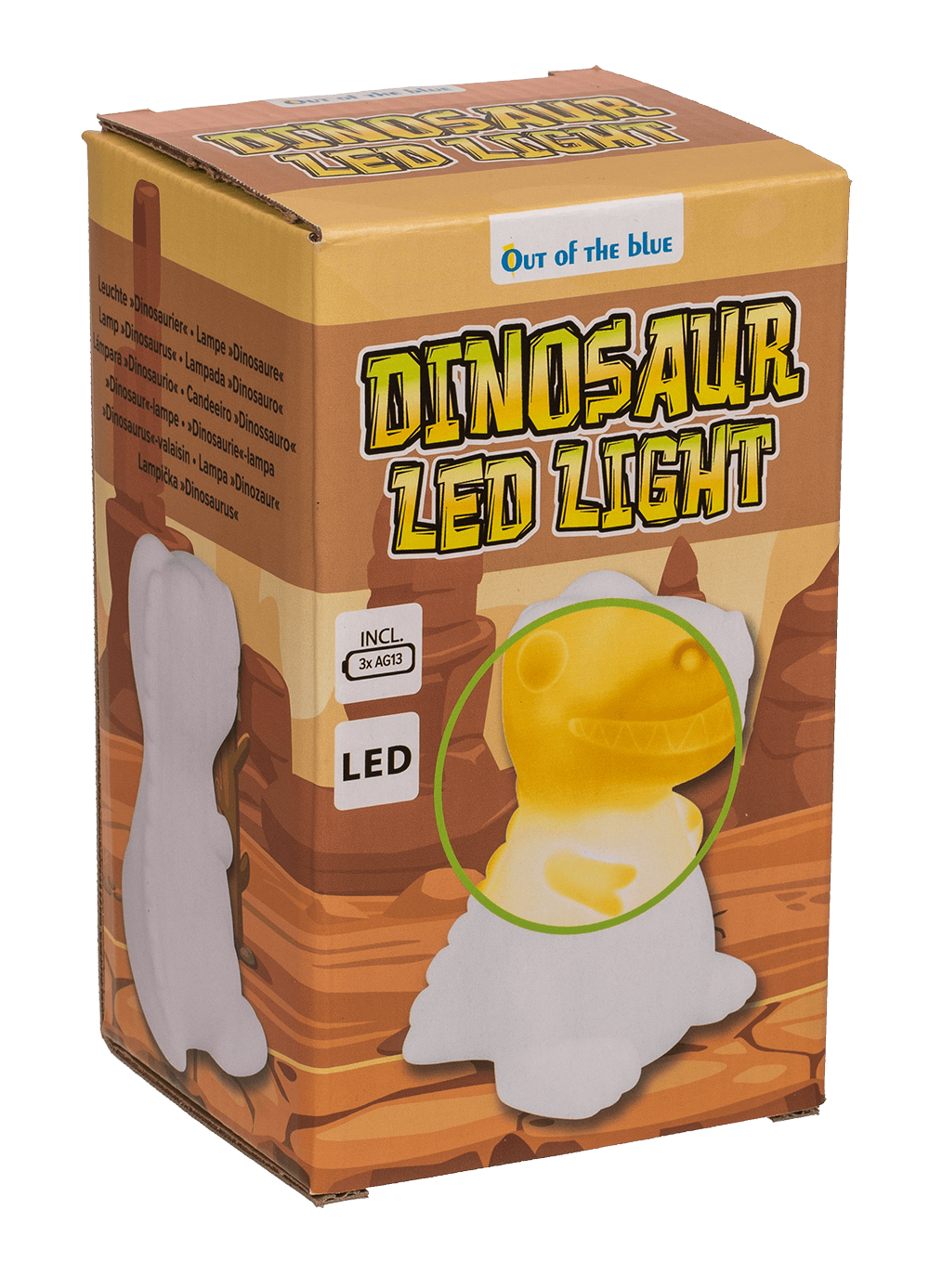 Light, Dinosaur with LED (incl.3 KZ AG13 battery)