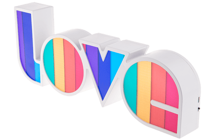 Light, Rainbow Love, ca. 36 x 13,5 cm,