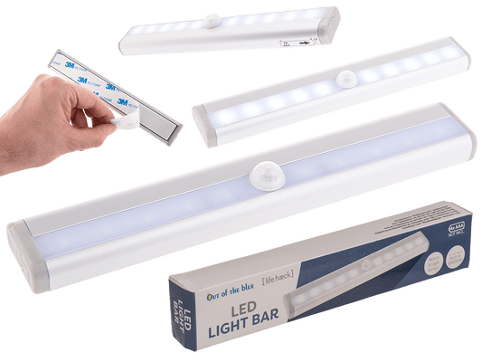 LED Light Bar, with motion & light sensor,