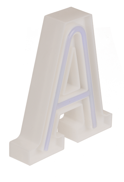 Neon Light Letter, A,  Height: 16 cm, for