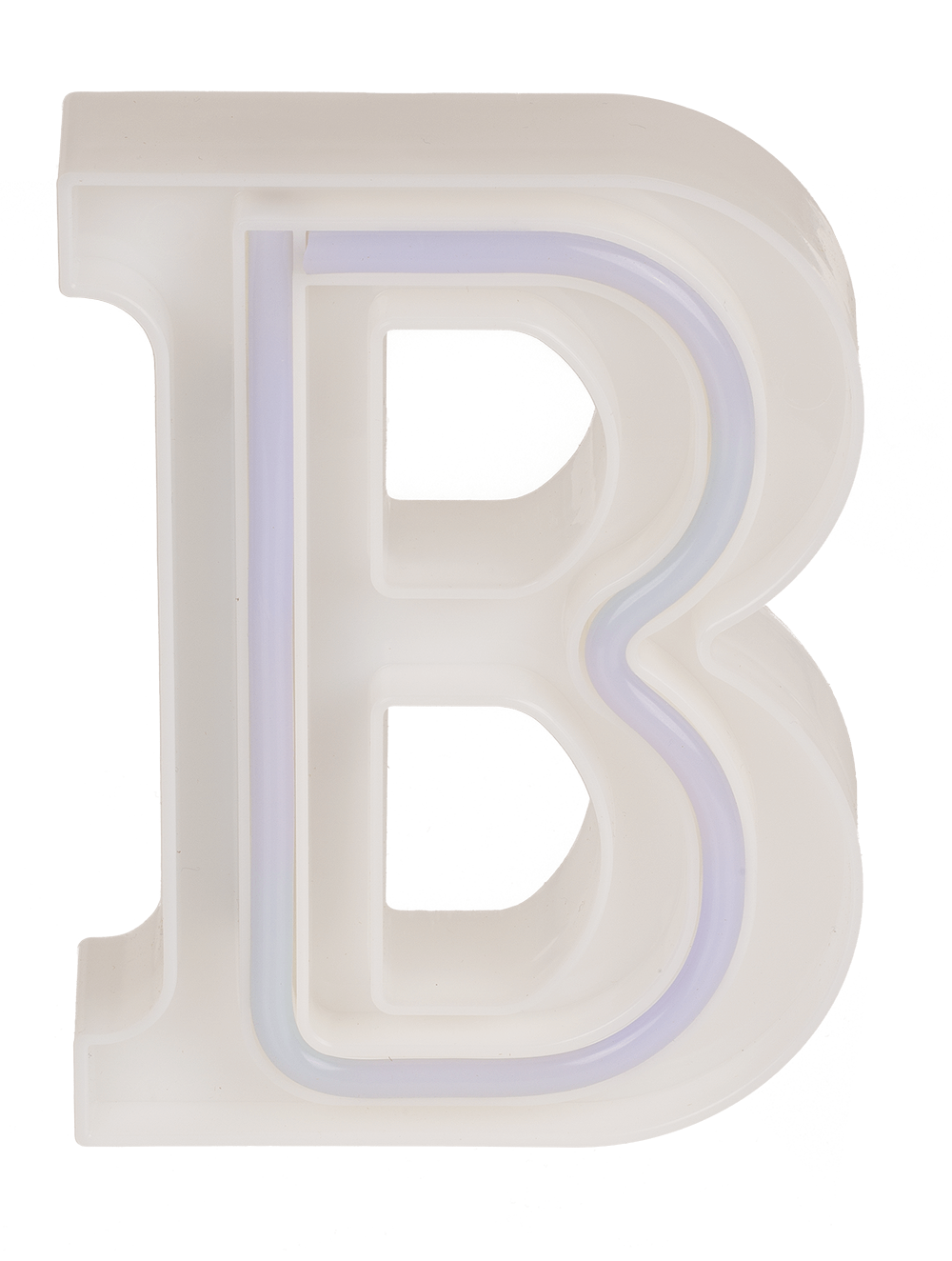 Neon Light Letter, B,  Height: 16 cm, for