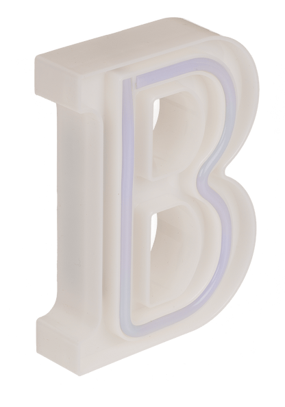 Neon Light Letter, B,  Height: 16 cm, for