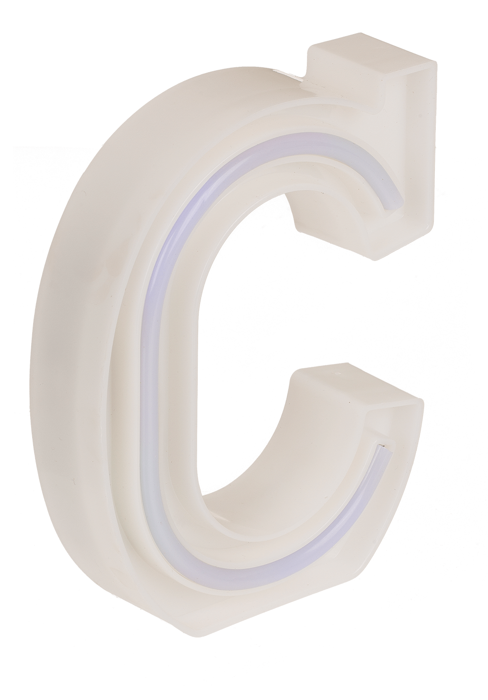 Neon Light Letter, C,  Height: 16 cm, for
