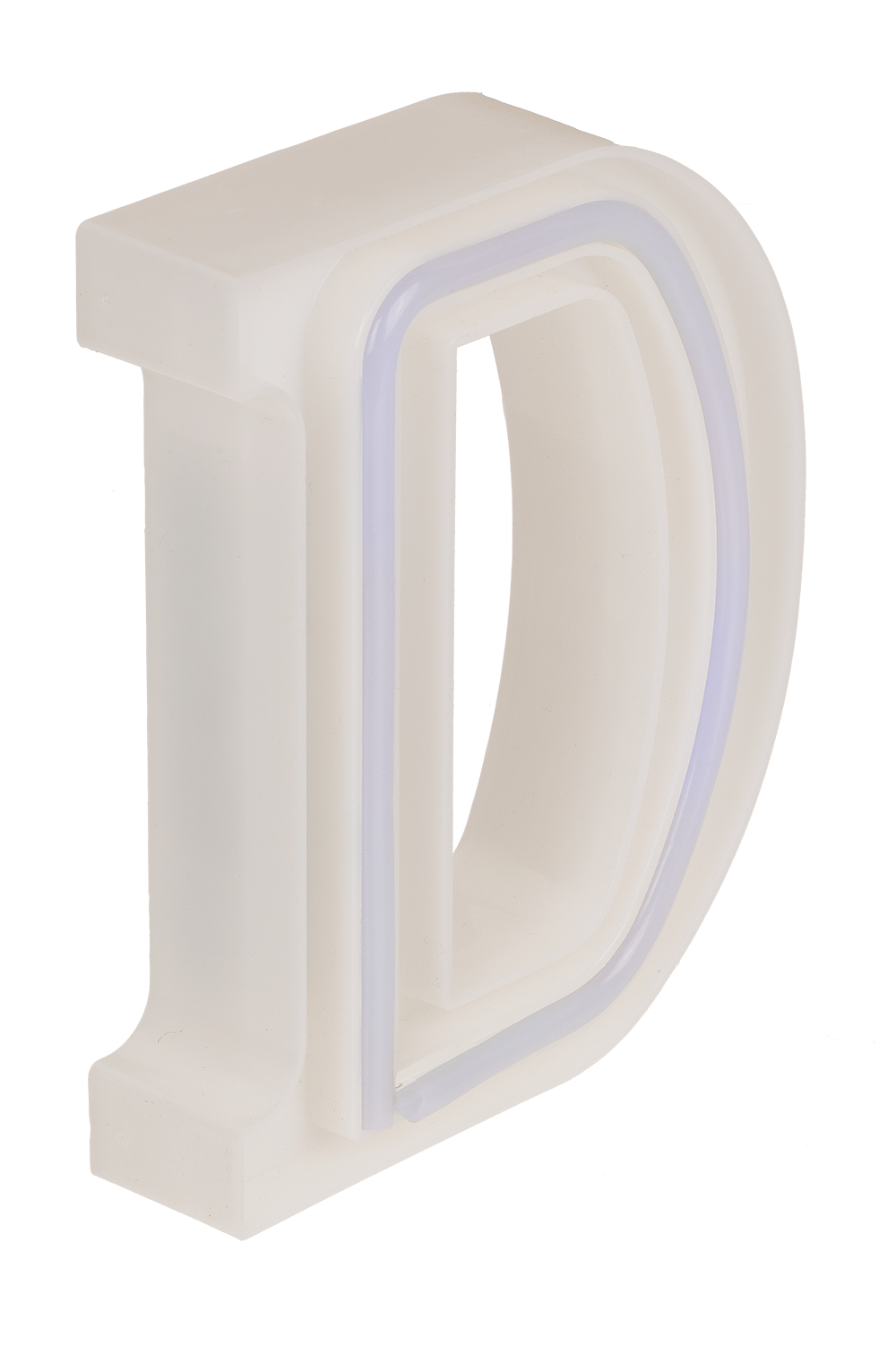 Neon Light Letter, D,  Height: 16 cm, for